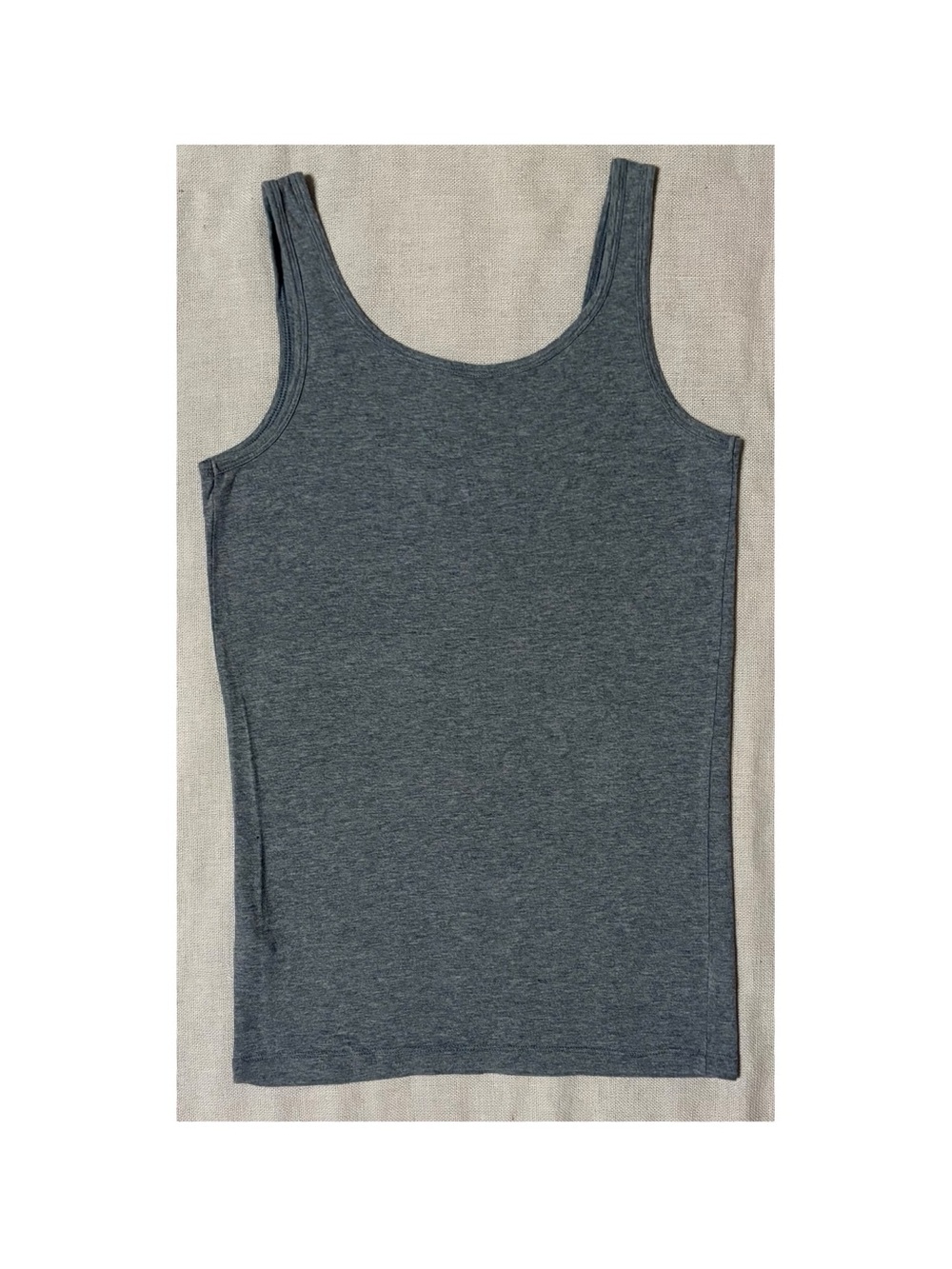 Banana Republic Women's Scoop Tank Top in Dark Heather Gray